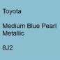 Preview: Toyota, Medium Blue Pearl Metallic, 8J2.